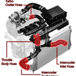 Load image into Gallery viewer, APR APR Hoses - Throttle Body - MQB 1.8T/2.0T MS100113 - Side View
