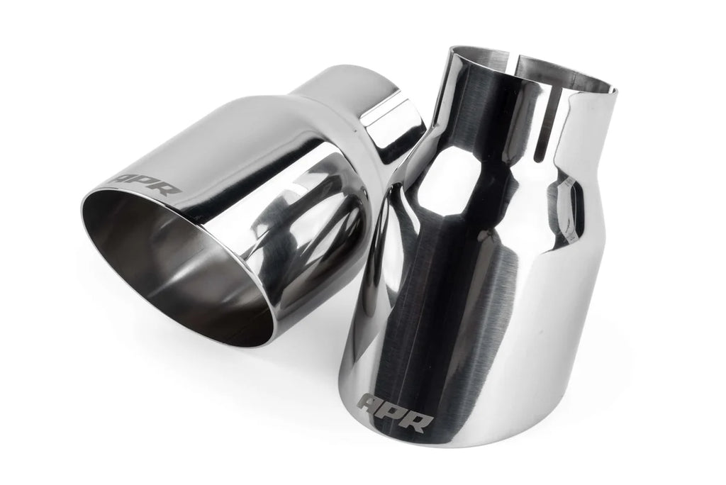 APR APR Single-Walled 3.5" Slash-Cut Tips (Polished Silver) - Set of 2 TPK0005 - Main Product View