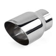 Load image into Gallery viewer, APR APR Single-Walled 3.5" Slash-Cut Tips (Polished Silver) - Set of 2 TPK0005 - Side View