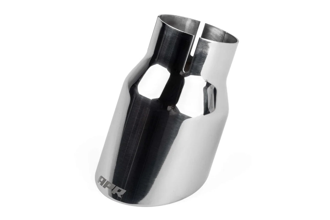 APR APR Single-Walled 3.5" Slash-Cut Tips (Polished Silver) - Set of 2 TPK0005 - Detail View