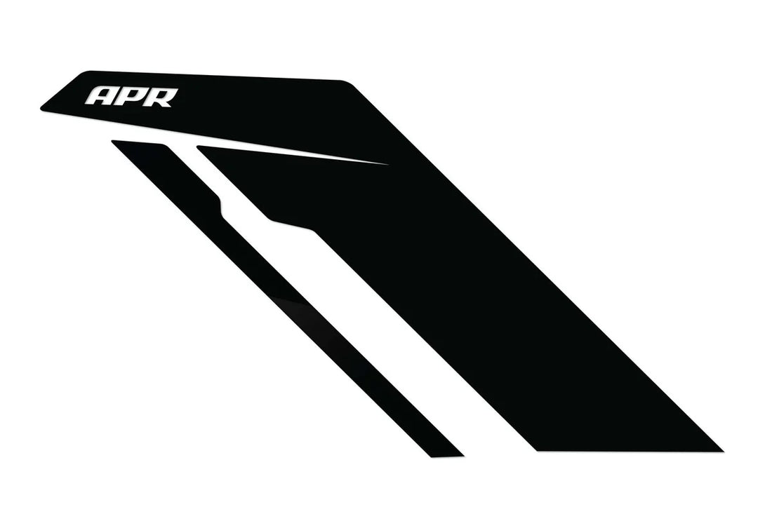 APR Let everyone know you're APR tuned with these stylish fender decals. PM100344 - Side View