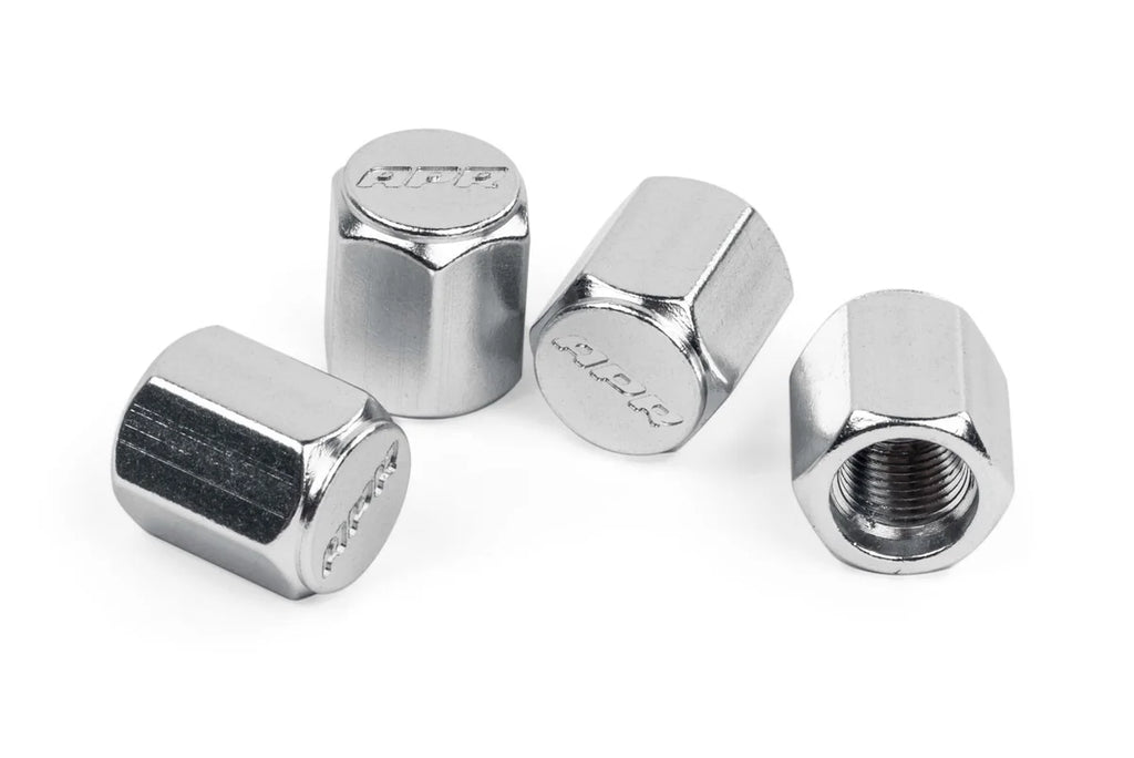 APR Stylish valve stem caps in Silver MS100178 - Main Product View