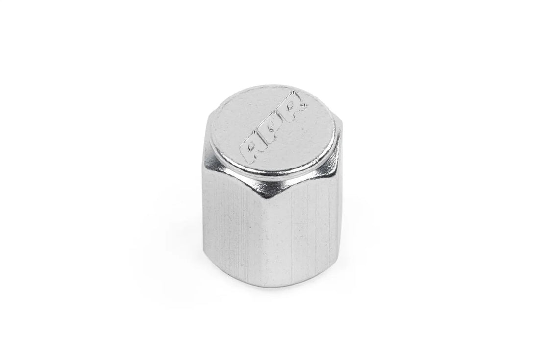 APR Stylish valve stem caps in Silver MS100178 - Side View