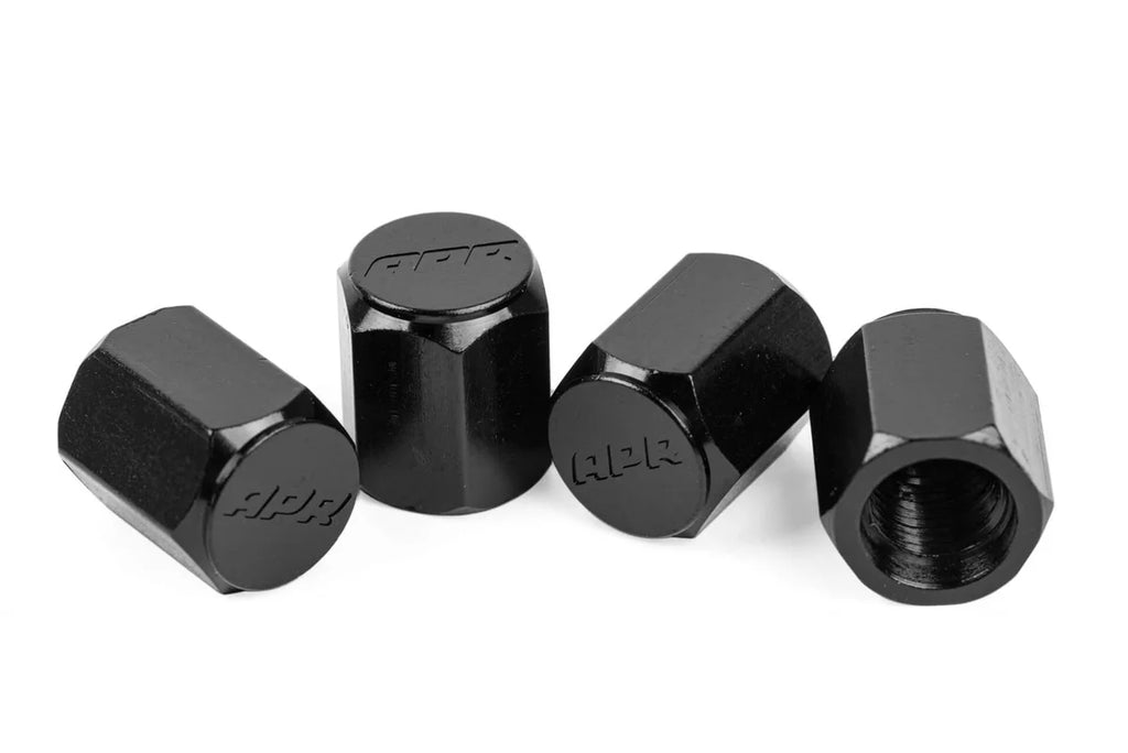 APR Stylish valve stem caps in black MS100197 - Main Product View