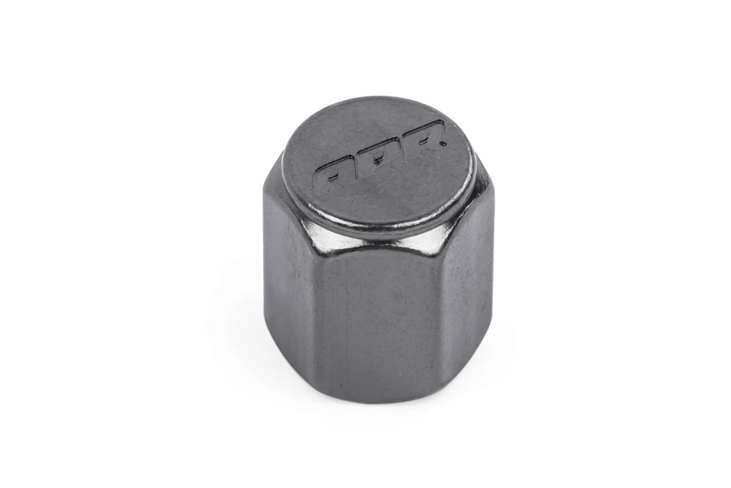 APR Stylish valve stem caps in gunmetal MS100179 - Side View
