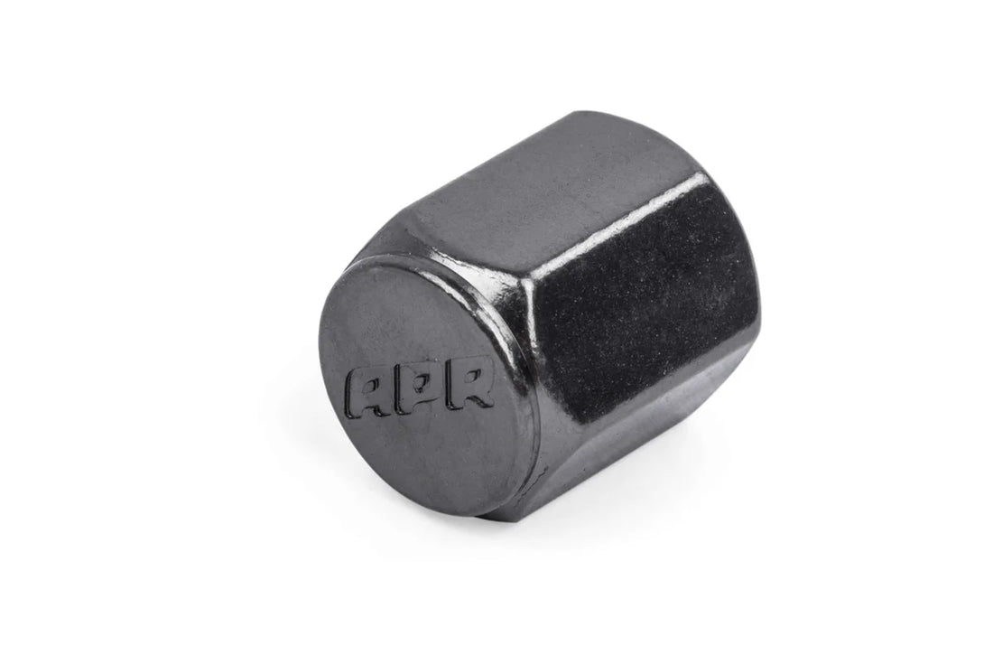 APR Stylish valve stem caps in gunmetal MS100179 - Detail View