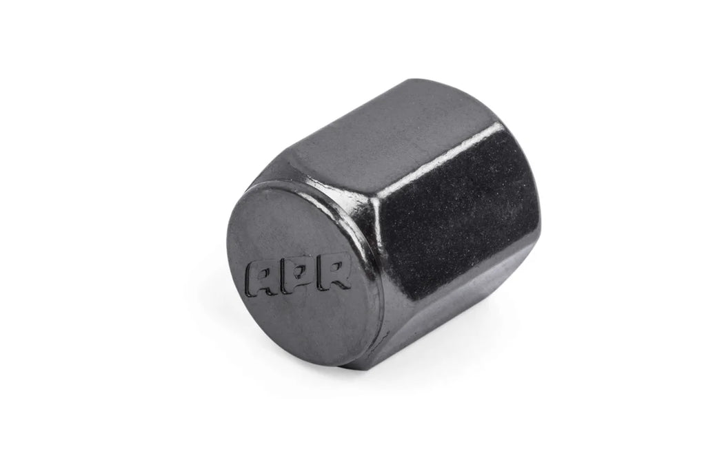 APR Stylish valve stem caps in gunmetal MS100179 - Detail View