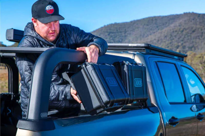 ARB 16-23 Toyota Tacoma Bed Rack Single Carry Case Mount - Side View