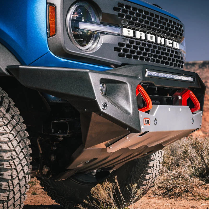 ARB 2021 Ford Bronco Front Bumper Wide Body - Non-Winch (Fit Kit NOT Included) - Back View