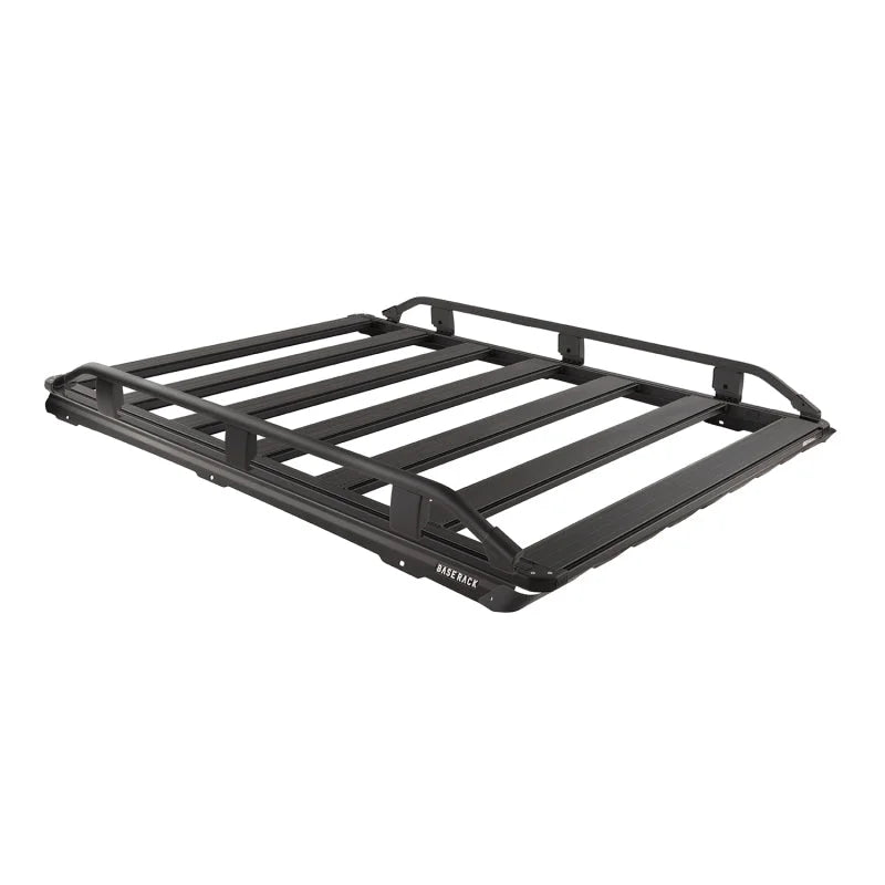 ARB 72in x 51in BASE Rack with Mount Kit Deflector and Trade Rails - Back View