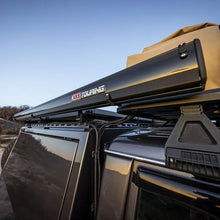 Load image into Gallery viewer, ARB Aluminum Awning, Black Frame, 8.2FT x 8.2FT, Installed with LED Light Strip - Side View