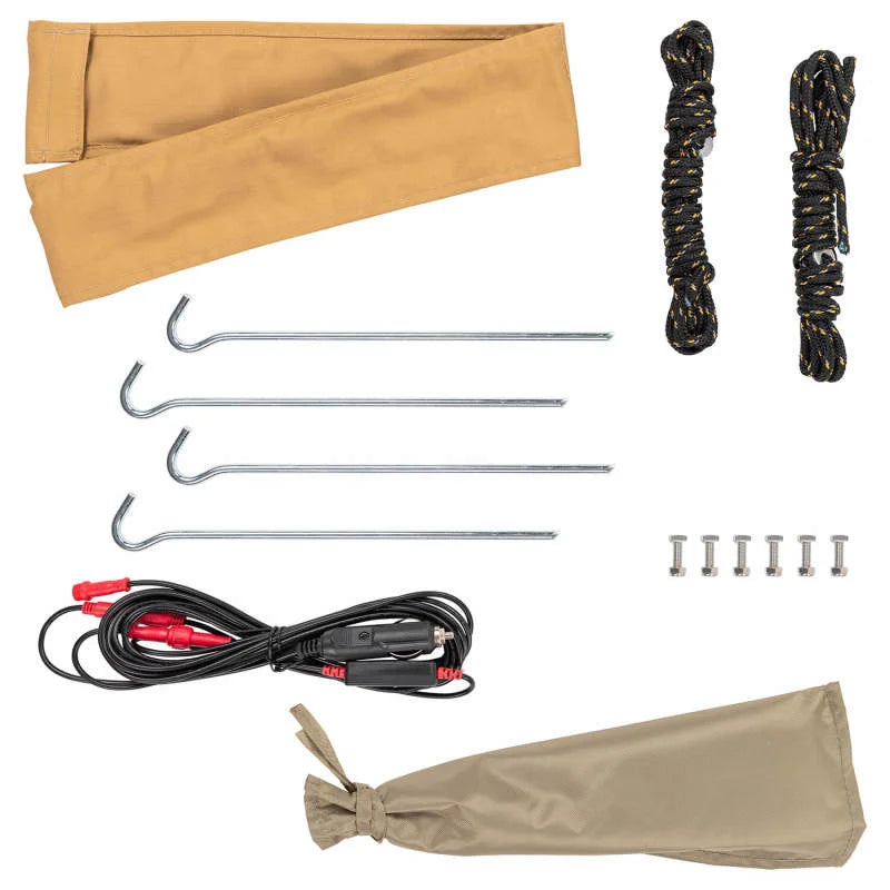 ARB Aluminum Awning Kit w/ Light 8.2ft x 8.2ft Includes Light Installed - Additional View 8