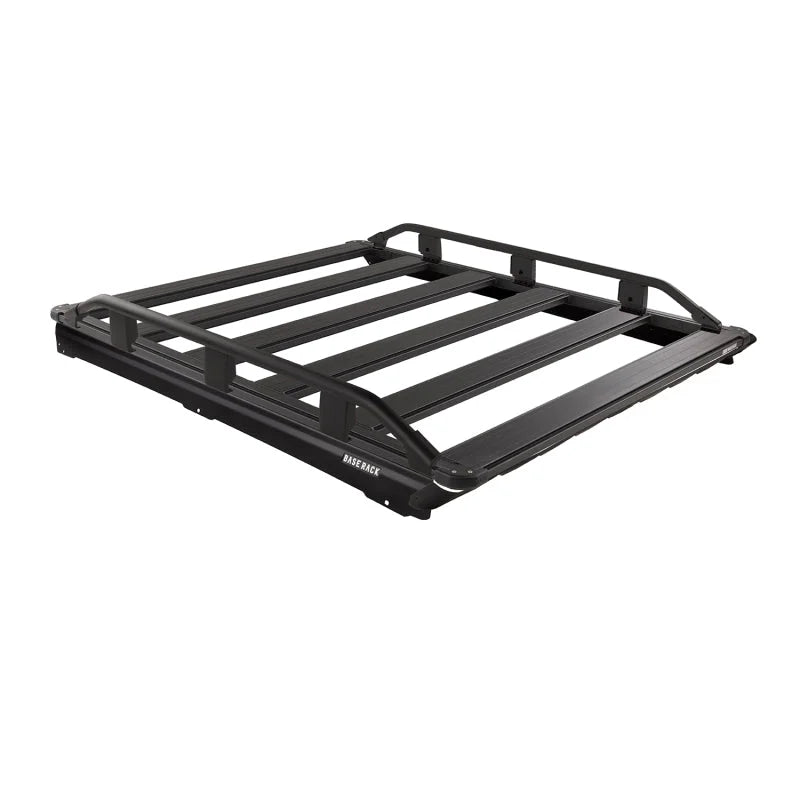 ARB BASE Rack Kit 61in x 51in with Mount Kit Deflector and Trade (Side) Rails - Back View