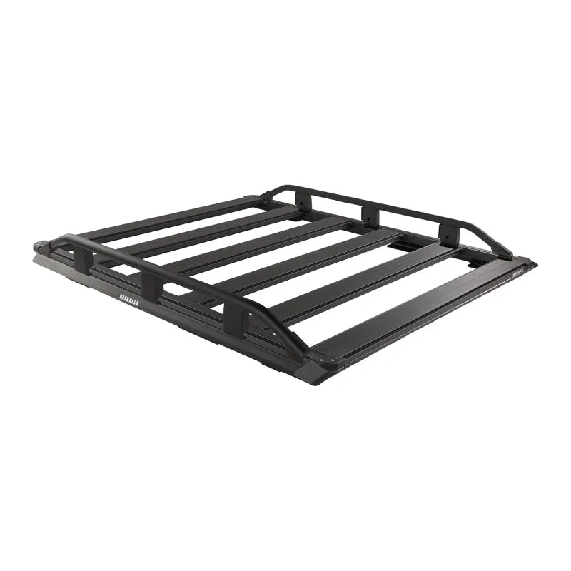 ARB Base Rack Kit Includes 61in x 51in Base Rack w/ Mount Kit Deflector and Trade Rails - Side View