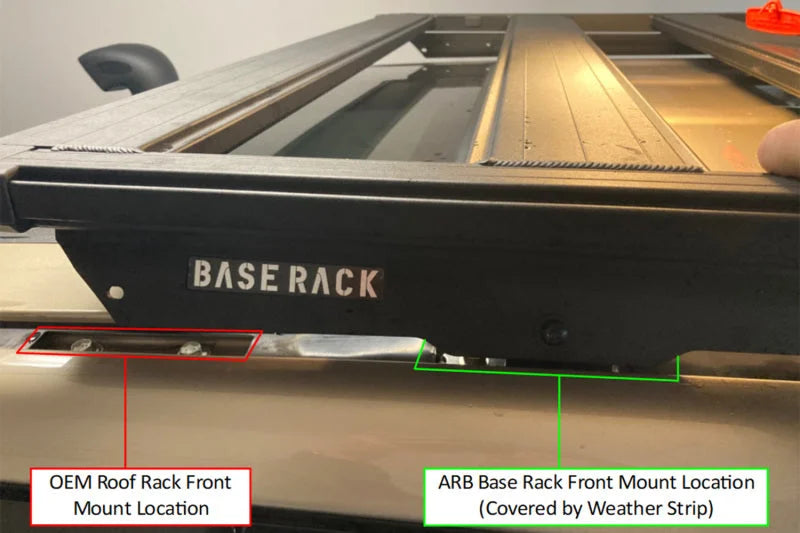 ARB Base Rack Mount Kit - Use w/ BASE Rack 1770030 - Side View