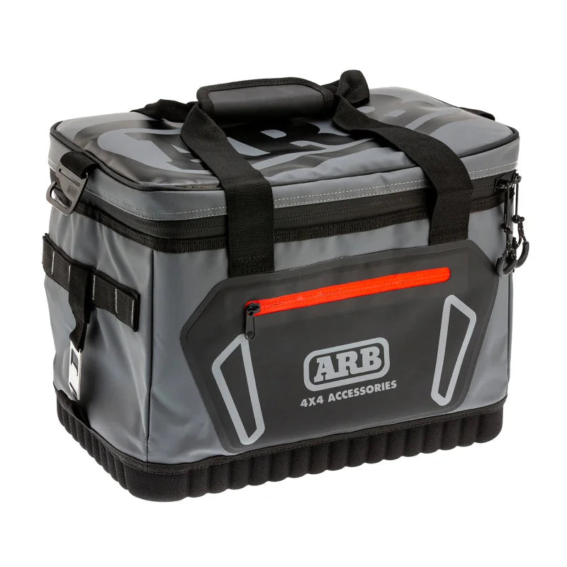 ARB Cooler Bag Charcoal w/ Red Highlights 15in L x 11in W x 9in H Holds 22 Cans - Main Product View