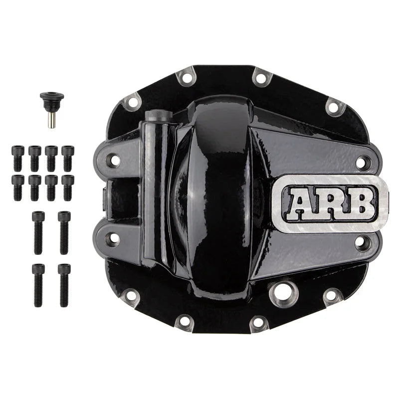ARB Diff Cover Blk Jeep JL Rubicon Front - Main Product View