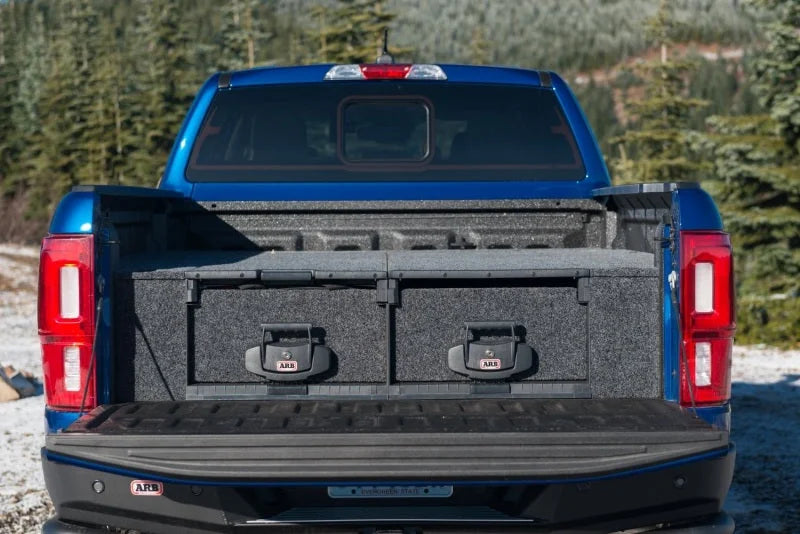 ARB Drawer Fitting Kit 19-20 Ford Ranger SuperCrew (Incl Side & Extension Floor Kit) - Back View
