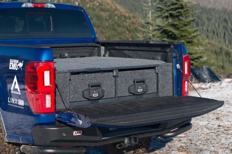 ARB Drawer Fitting Kit 19-20 Ford Ranger SuperCrew (Incl Side & Extension Floor Kit) - Installation View
