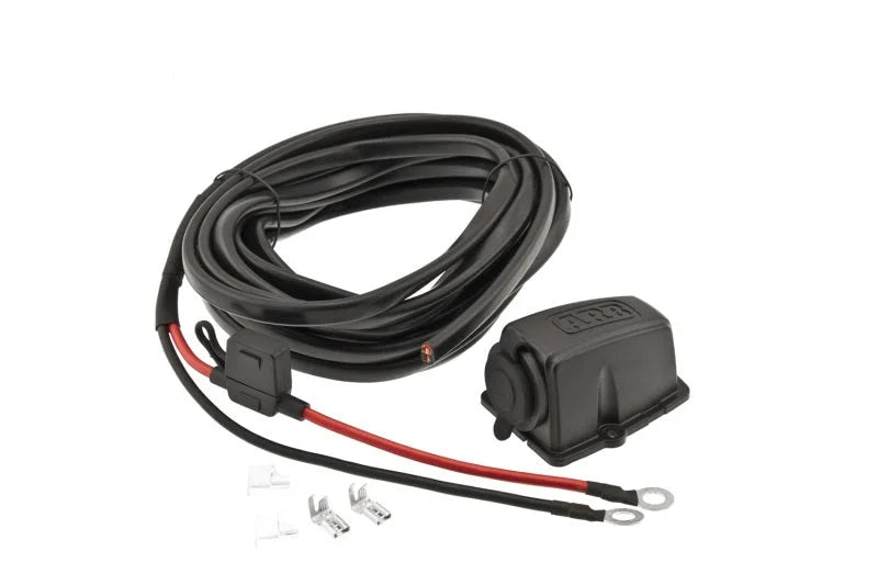 ARB Fridge Wiring Kit 6M W/Threaded Socket - Side View