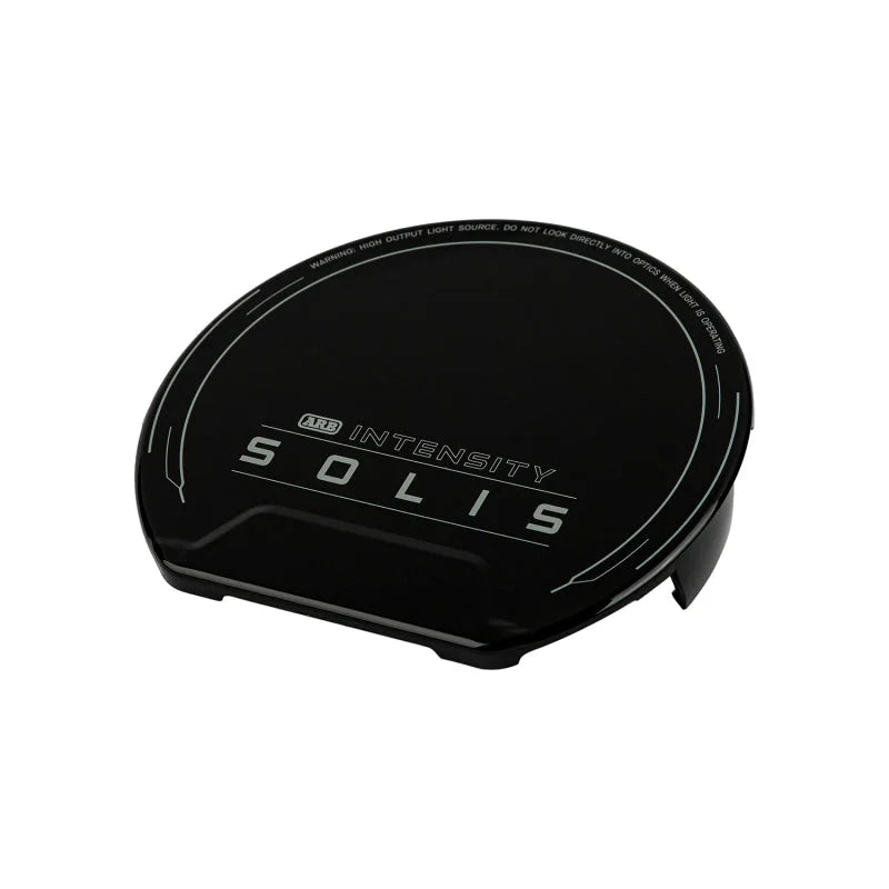 ARB Intensity SOLIS 21 Driving Light Cover - Black Lens - Side View
