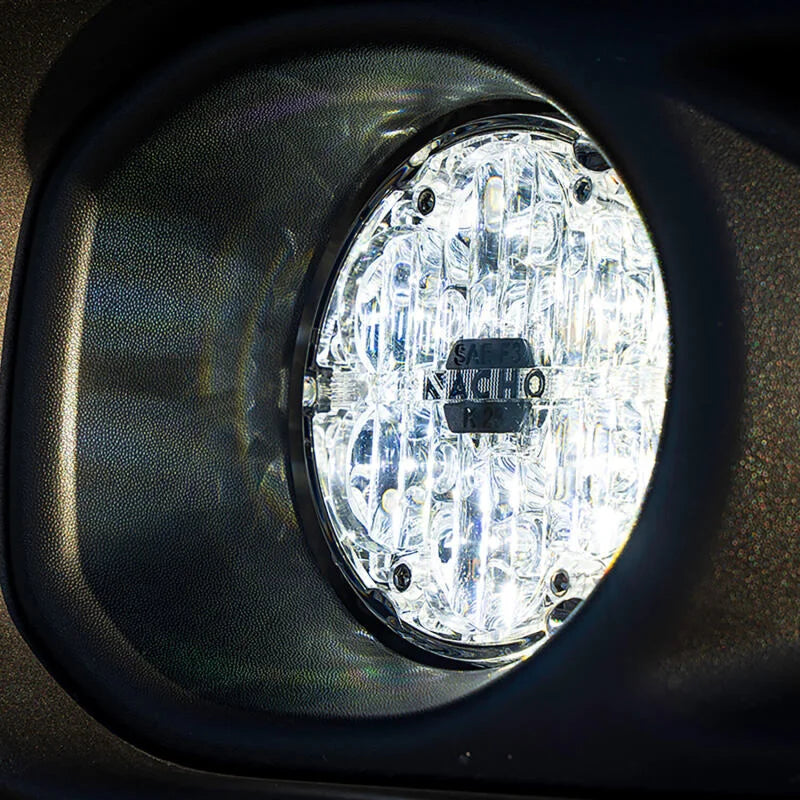 ARB Jeep JL/JT SAE Only Plug N Play Fog Light Kit (Bumper Kit) - White - Back View