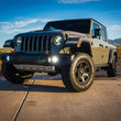Load image into Gallery viewer, ARB Jeep JL/JT SAE Only Plug N Play Fog Light Kit (Bumper Kit) - White - Installation View