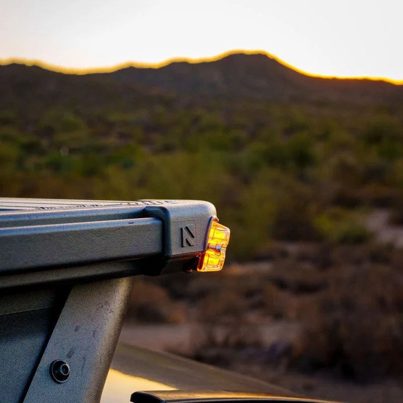 ARB Nacho Nano Base Rack Corner Cap 4-Light Kit - Side View