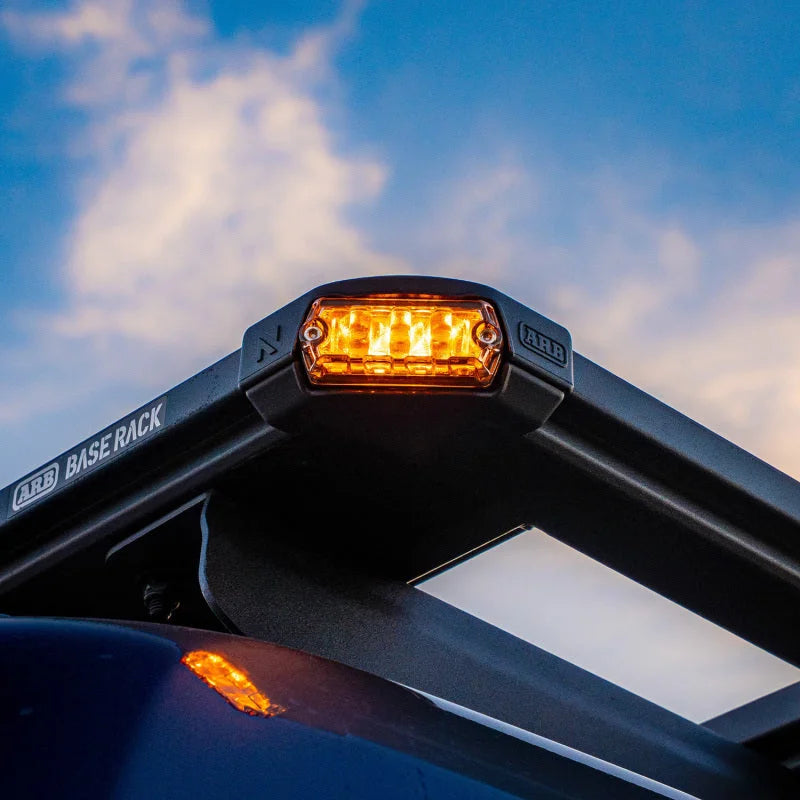 ARB Nacho Nano Base Rack Corner Cap 4-Light Kit - Back View