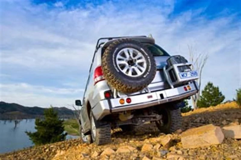 ARB Rear Bar 200 Series Blk 2007 To 10/15 (Fit Kit NOT Included) - Side View