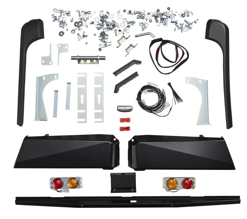 ARB Rear Bar 3500Kg 100Ifs Black - Back View