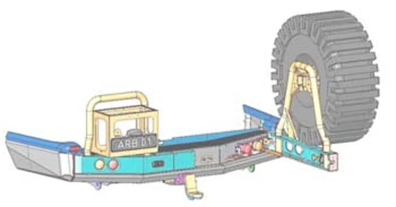 ARB Rear Bar 3500Kg Blk 80 With T/Gate - Installation View
