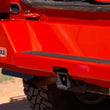 Load image into Gallery viewer, ARB Rear Bar Hummer H3 No Flr - Installation View
