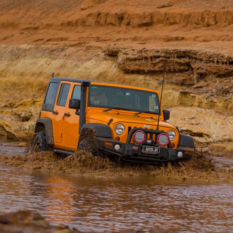 ARB Safari 4X4 Snorkel Vspec Jeep Jk 3.8/2.8 Lhd 10/06-1/12 - Back View