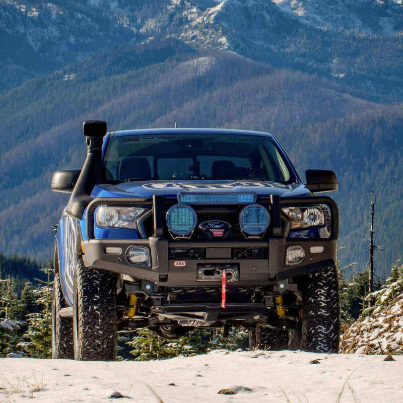 ARB Summit Bar Kit Textured Black Integrit Ford Ranger 19On (Fit Kit NOT Included) - Installation View