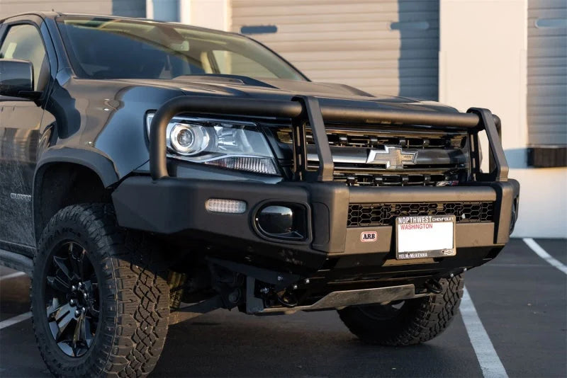 ARB Summit Bar Textured Black Integrit Chevy Colorado ZR2 15On (Fit Kit NOT Included) - Back View