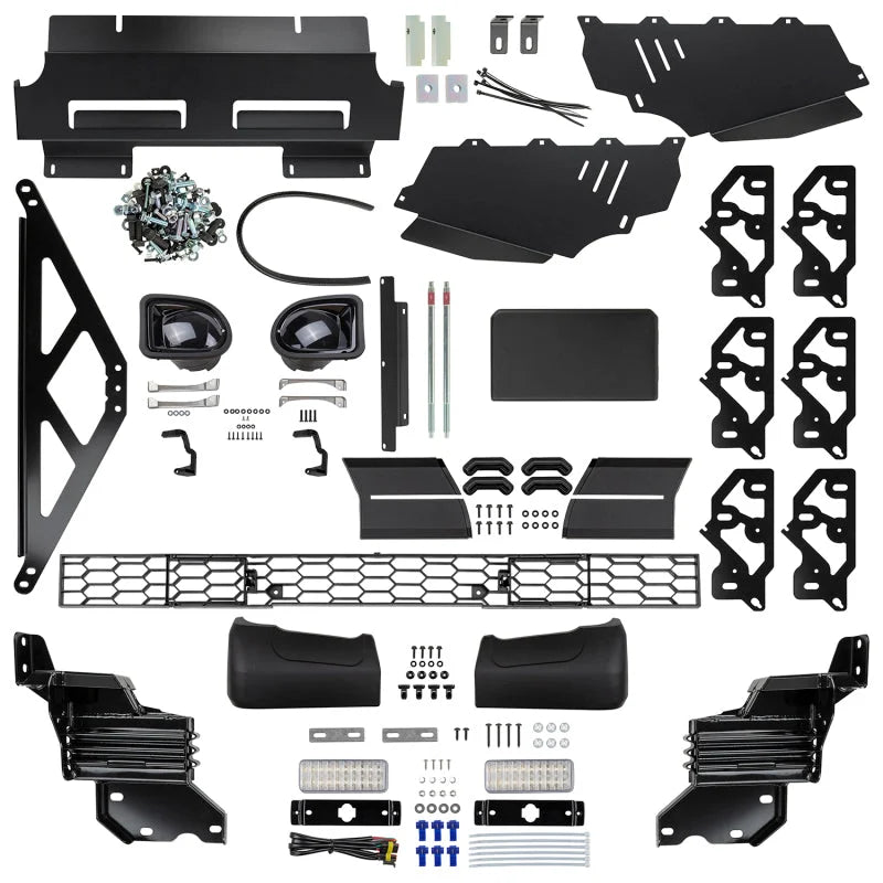 ARB Summit Combar Textured Tundra 2014-17 ARB Fog Ii (Fit Kit NOT Included) - Back View