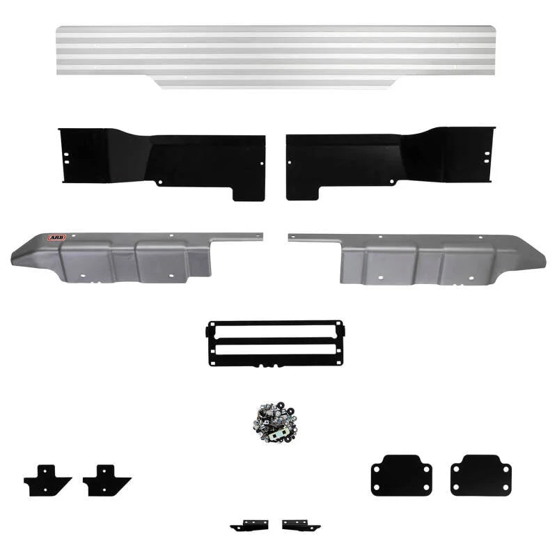 ARB Summit Raw Rear Bumper 15On Hilux Suit Oe Towbar - Installation View