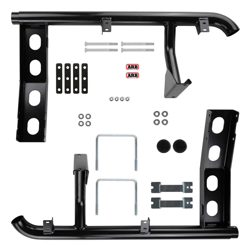 ARB Summit Step Section Hilux Sc Blk 15On - Back View