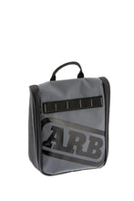 Load image into Gallery viewer, ARB Toiletries Bag Charcoal Finish w/ Red Highlights PVC Outer Shell Mesh Pockets Mirror - Main Product View