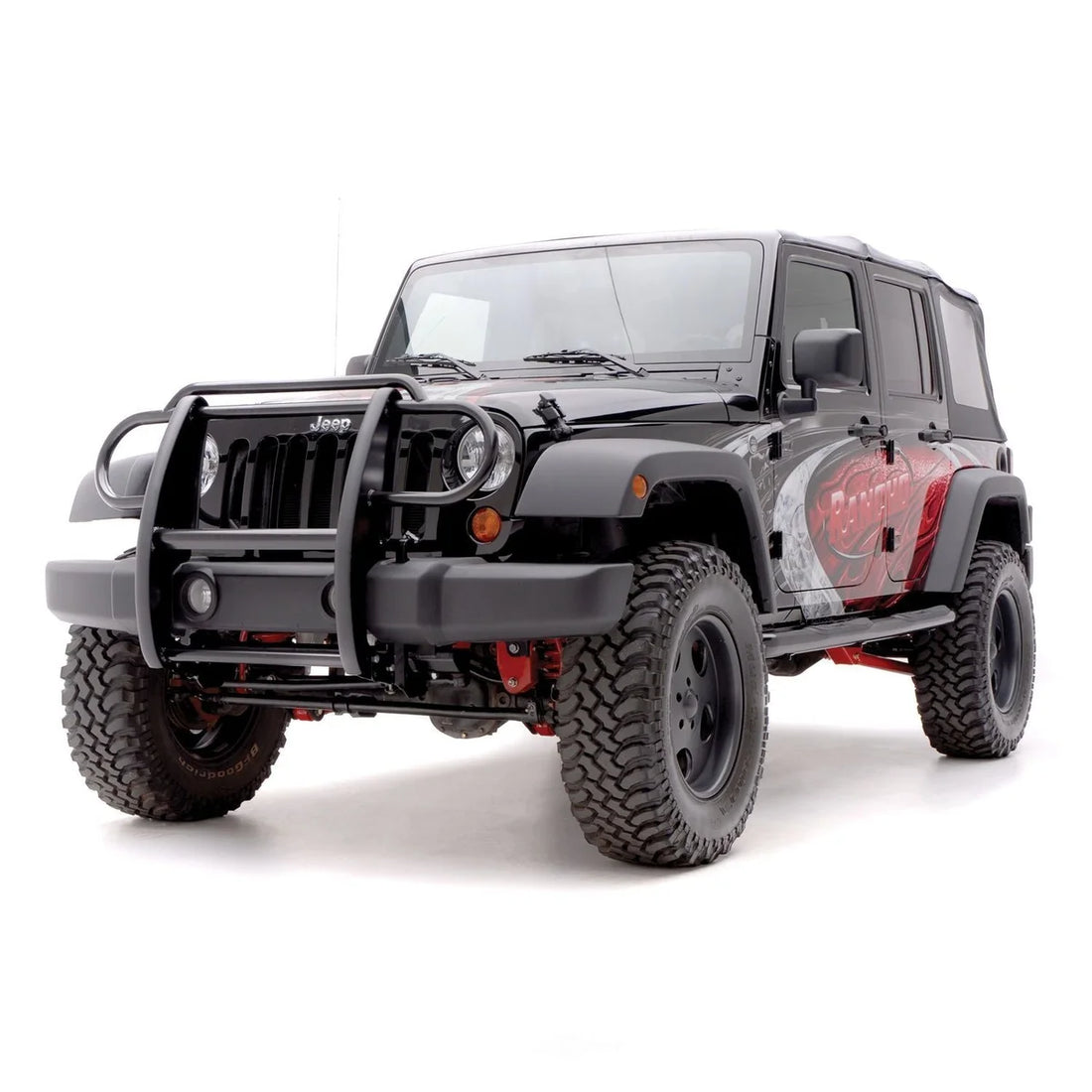 ARIES 1050 1-1/2-Inch Black Steel Grille Guard, No-Drill 1050 fits Jeep Wrangler - Additional View 9
