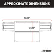 Load image into Gallery viewer, ARIES 1051 1-1/2-Inch Black Steel Grille Guard, No-Drill 1051 fits Jeep Liberty - Installation View