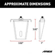 Load image into Gallery viewer, ARIES 1110311 Headache Rack Light Mounting Brackets, 2-Pack 1110311 - Side View