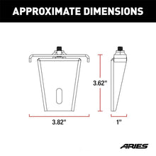 Load image into Gallery viewer, ARIES 1110311 Headache Rack Light Mounting Brackets, 2-Pack 1110311 - Side View