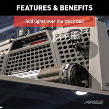 Load image into Gallery viewer, ARIES 1110311 Headache Rack Light Mounting Brackets, 2-Pack 1110311 - Installation View