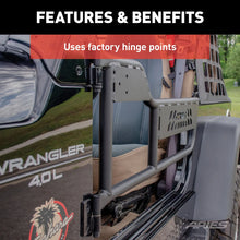 Load image into Gallery viewer, ARIES 1500100 Black Aluminum Tube Half Doors 1500100 fits Jeep Wrangler Tj