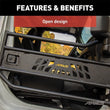Load image into Gallery viewer, ARIES 1500200 Black Aluminum Front Tube Half Doors 1500200 fits 2018-2019 Jeep Wrangler / Gladiator - Installation View