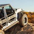 Load image into Gallery viewer, ARIES 1500200 Black Aluminum Front Tube Half Doors 1500200 fits 2018-2019 Jeep Wrangler / Gladiator - Additional View 11