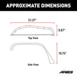 Load image into Gallery viewer, ARIES 1500202 Paintable Raw Aluminum Front Fender Flares 1500202 fits Jeep Wrangler JK - Side View