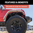 Load image into Gallery viewer, ARIES 1500202 Paintable Raw Aluminum Front Fender Flares 1500202 fits Jeep Wrangler JK - Installation View